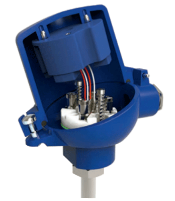 將溫度變送器安裝在接線盒保護(hù)帽上