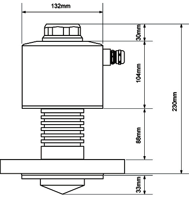 太赫茲調(diào)頻雷達(dá)物位計(jì)外形尺寸