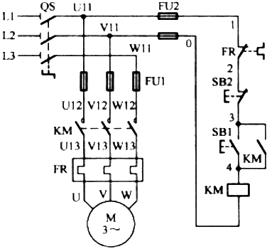 自鎖正轉(zhuǎn)控制電路