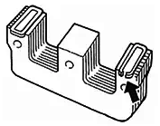 安裝在鐵芯極面上的分磁環